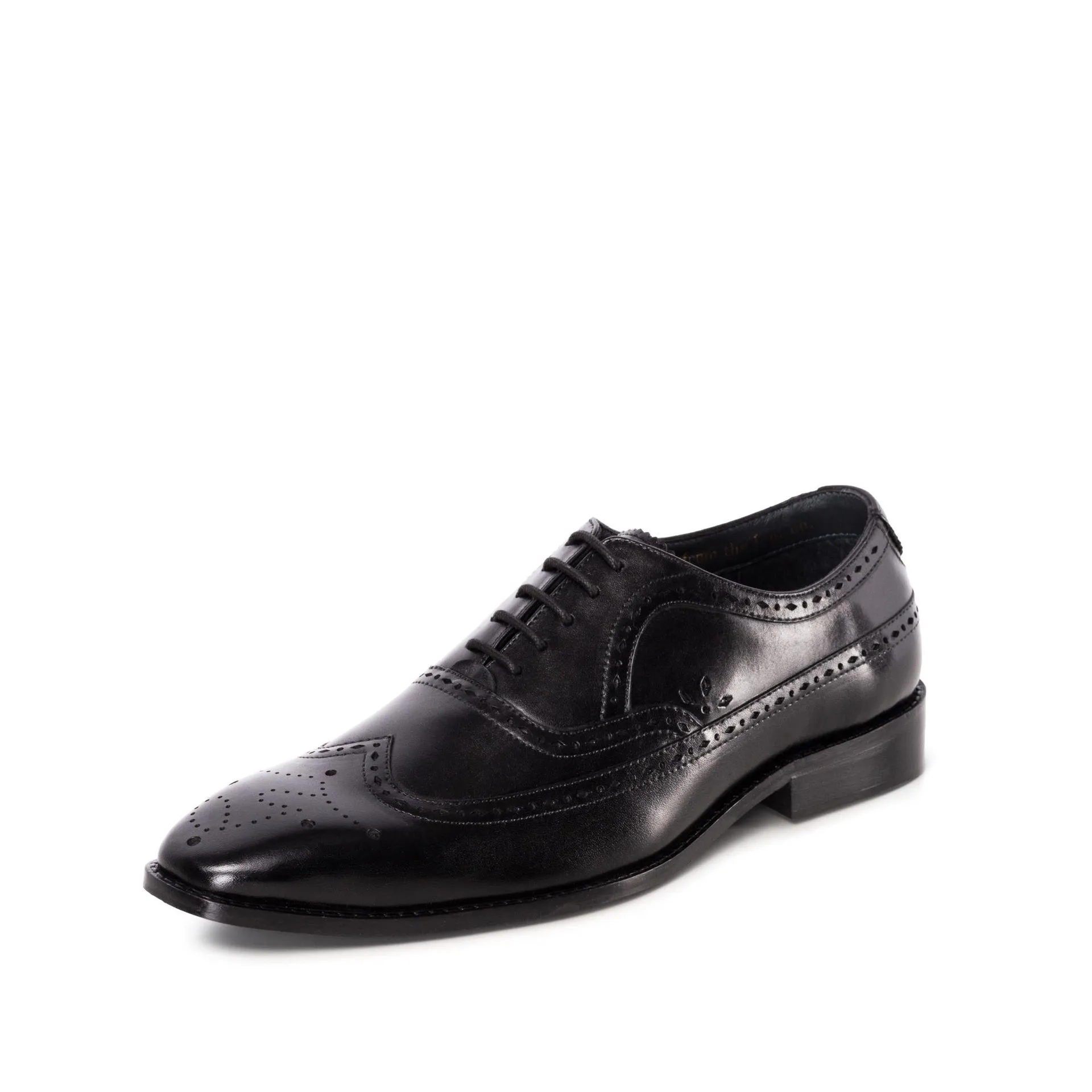 QUINTIN OXFORD BLACK BROGUE