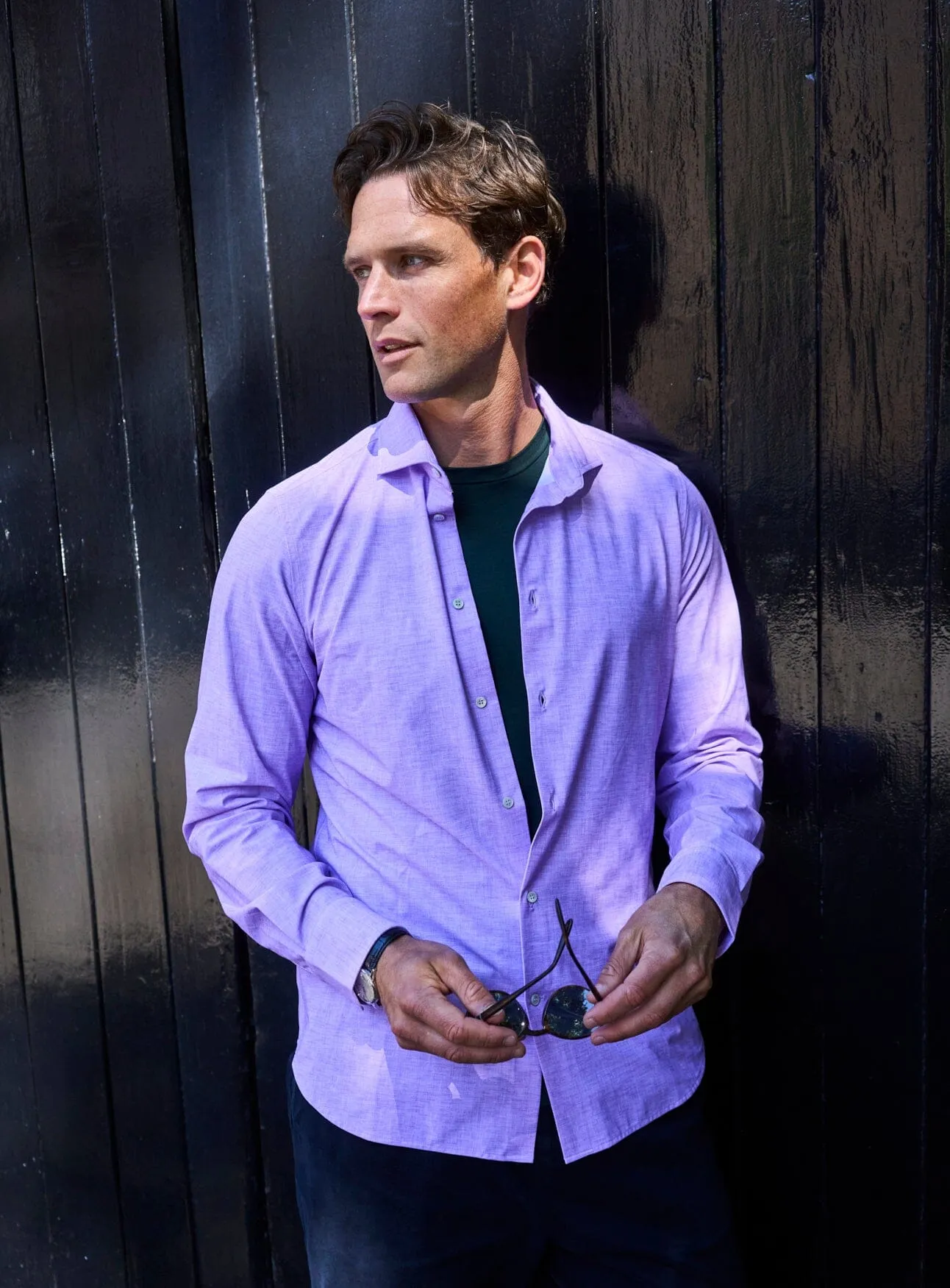 Recycled Italian Lilac Cut Away Comfort Shirt