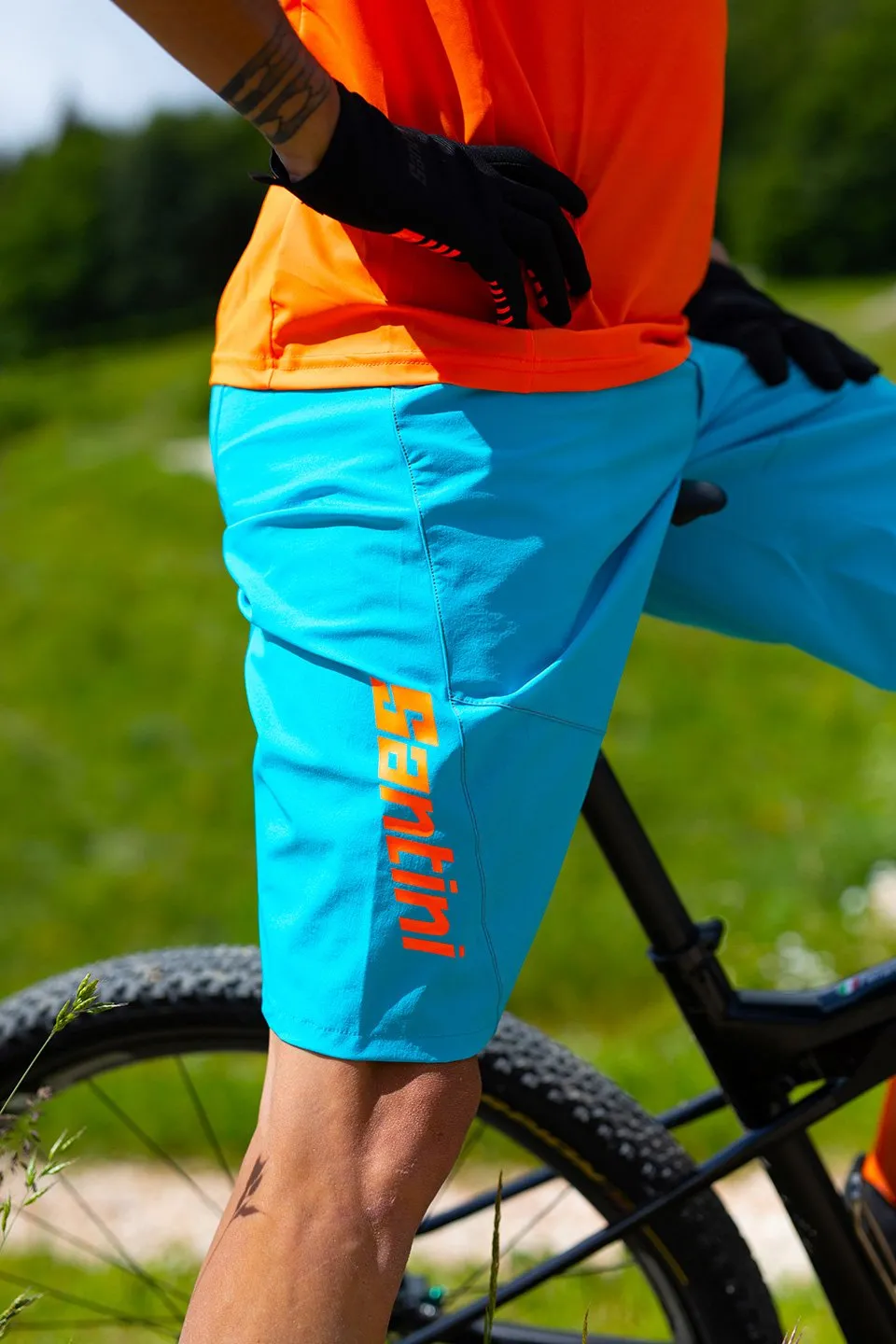 Santini Selva MTB Shorts (Turquoise)