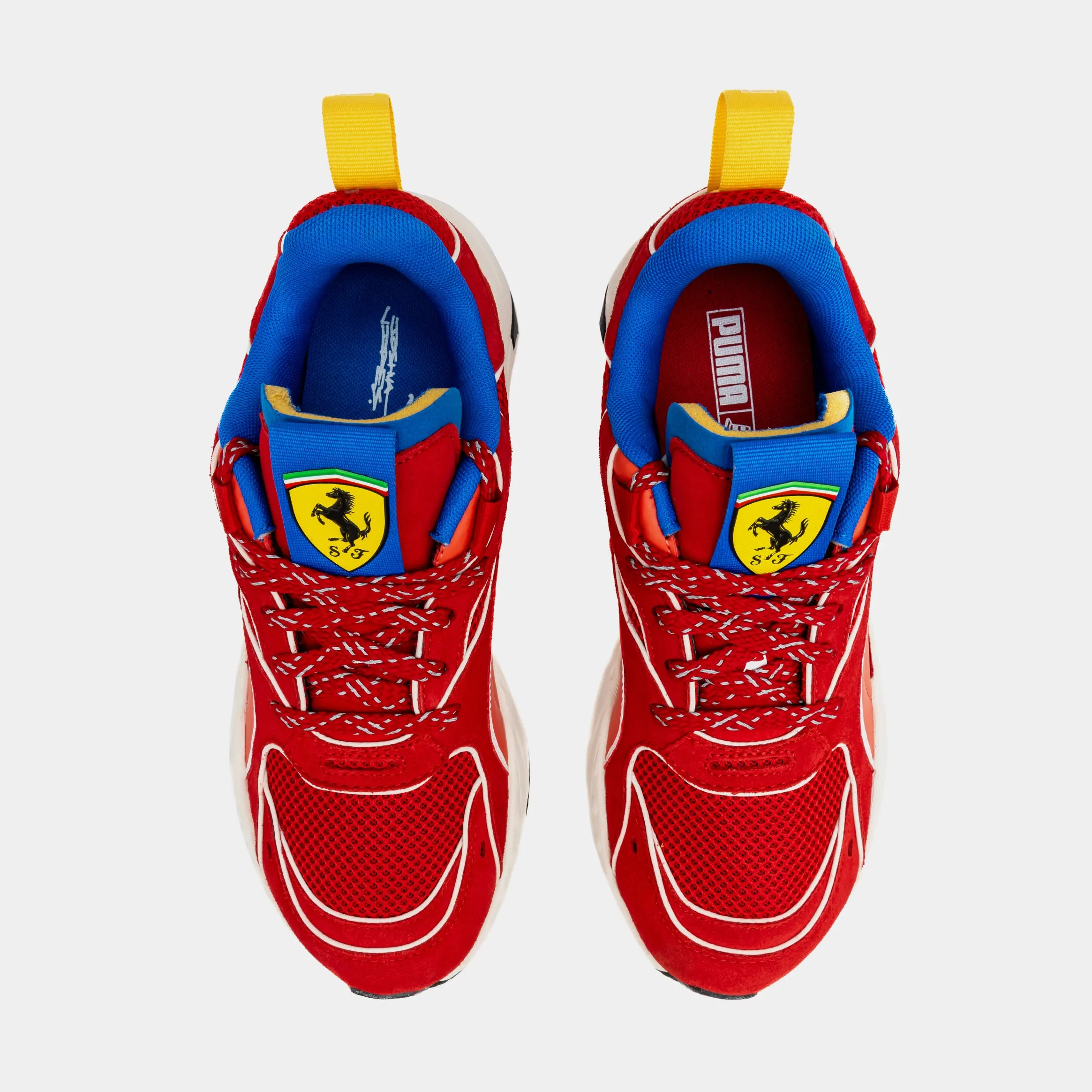 Ferrari x Joshua Vides Limited Edition RS Track Lifestyle Shoes - Red/White