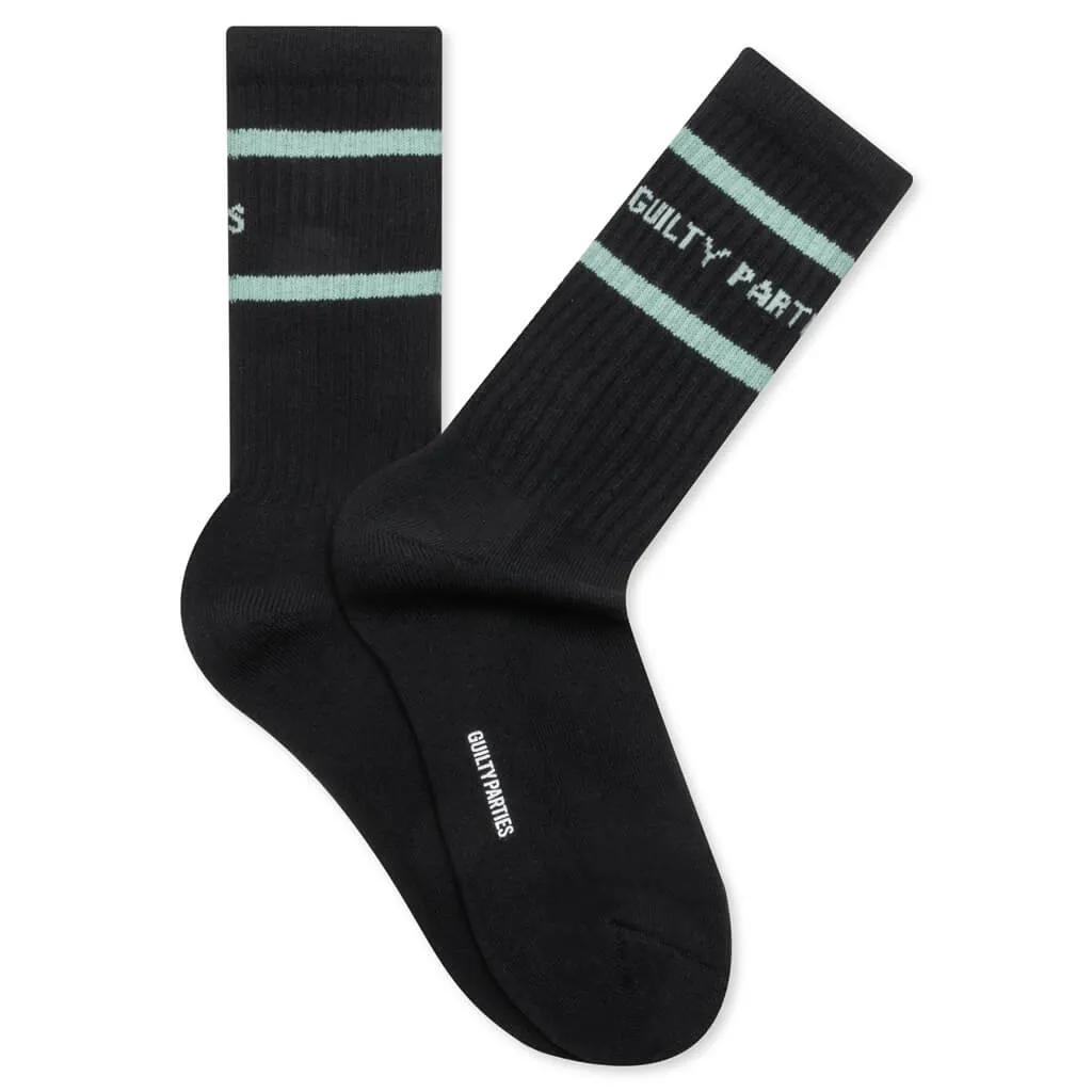 Skater Socks Type-2 - Black/Mint