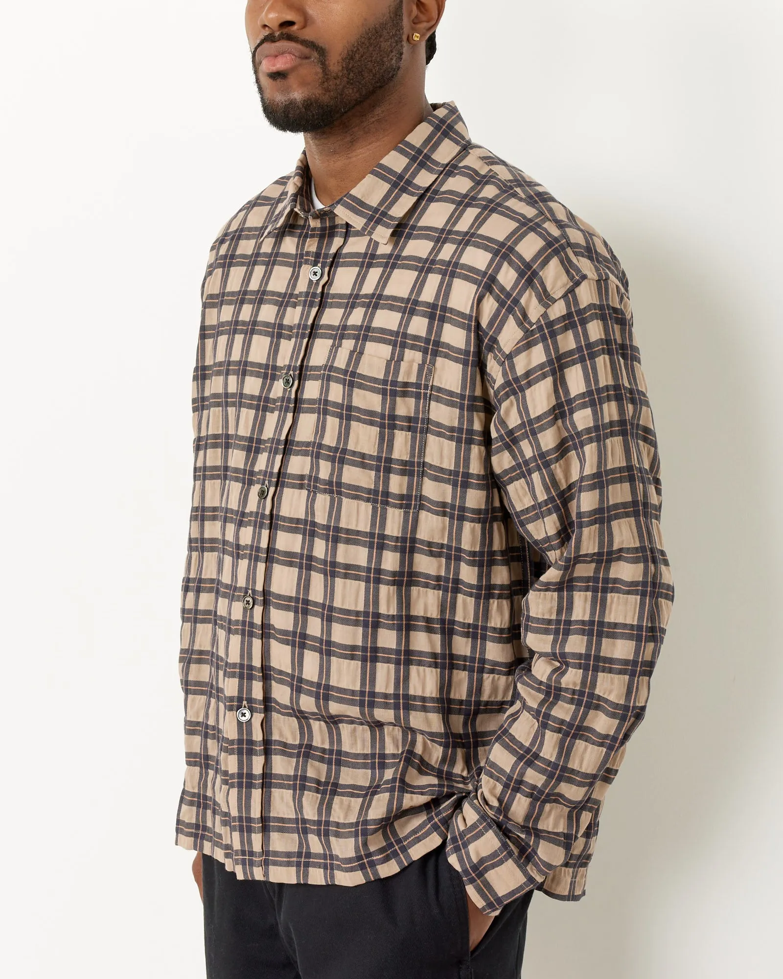 Sonoma Plaid Shirt in Tan