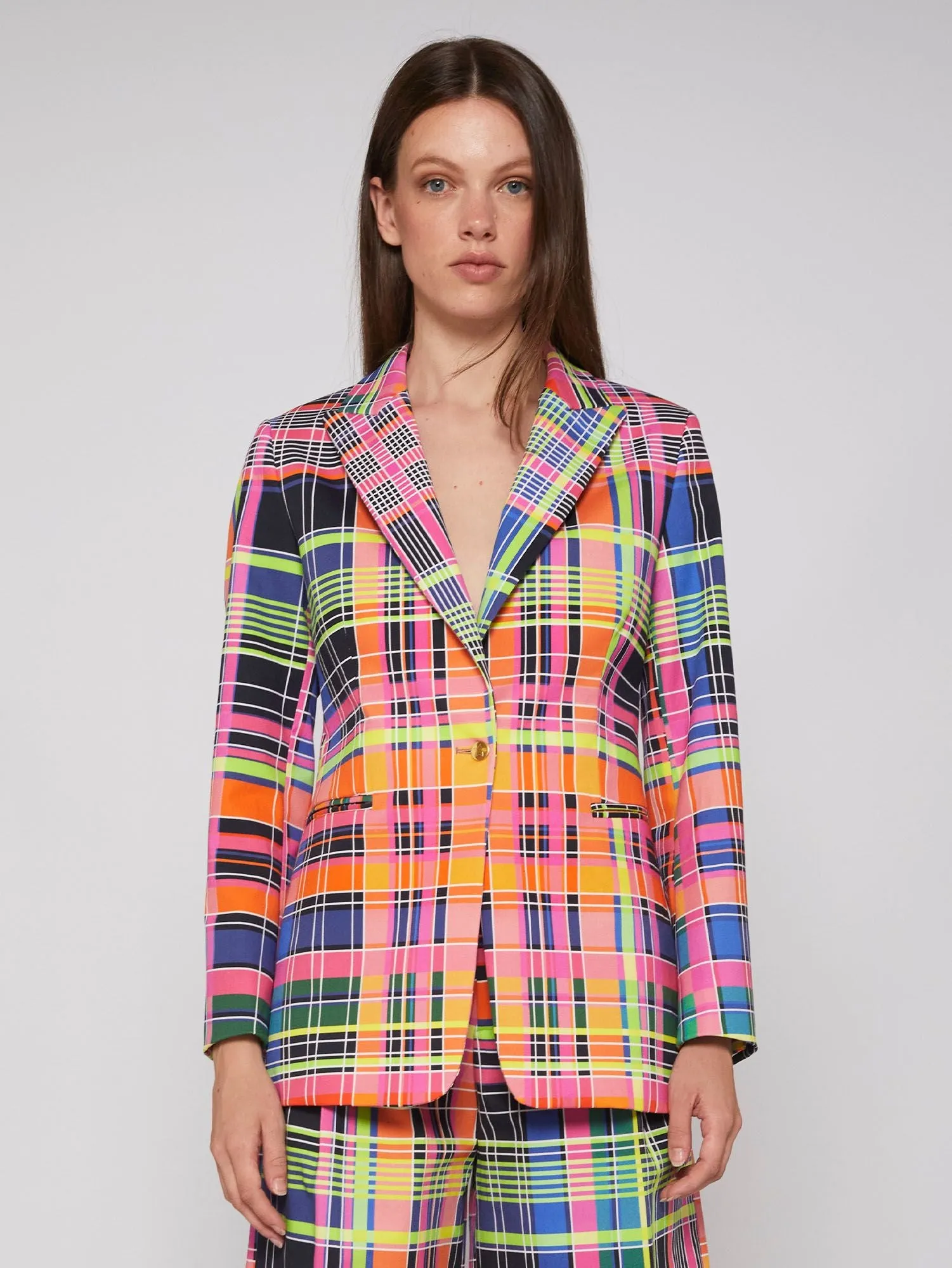 SOPHIA JACKET (MULTI PLAID) - VILAGALLO