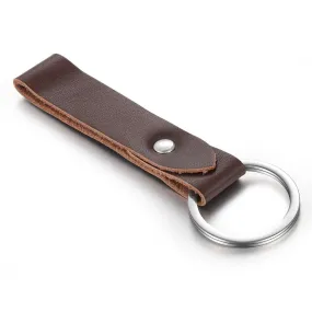 Stainless Steel Brown Keychain For Men