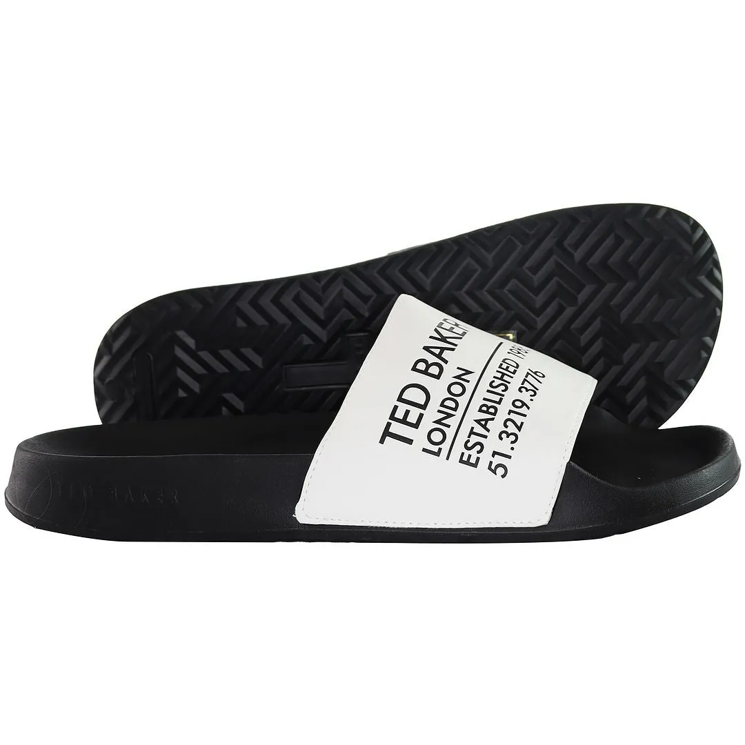 Ted Baker Aziell Mens White Sliders