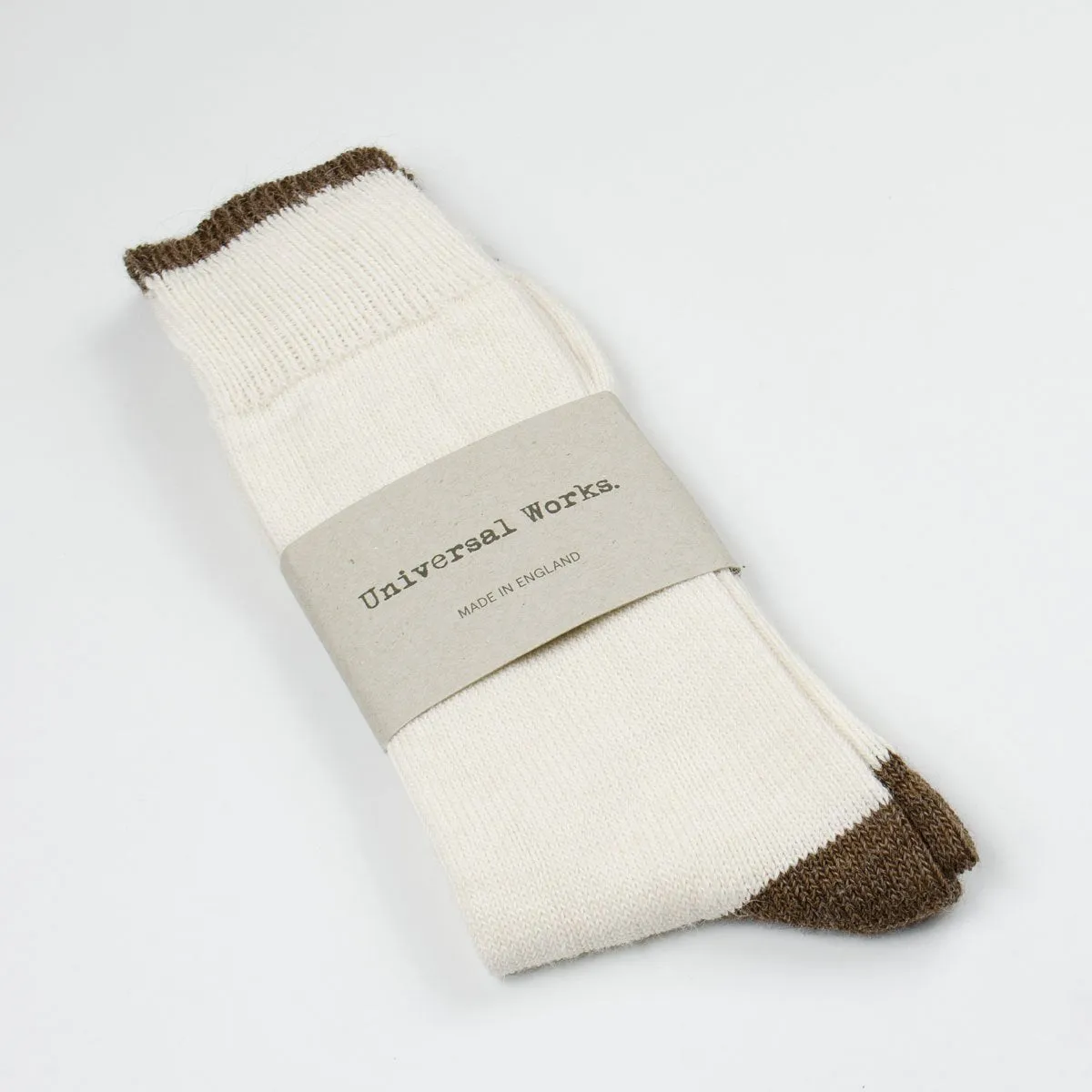 Universal Works - Alpaca Socks - Ecru